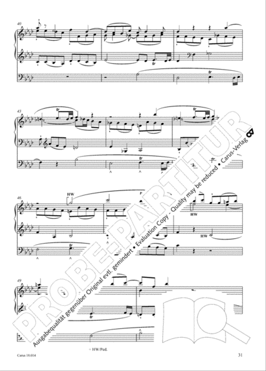 W. A. Mozart: Three organ works Organ scores gallery preview page 32