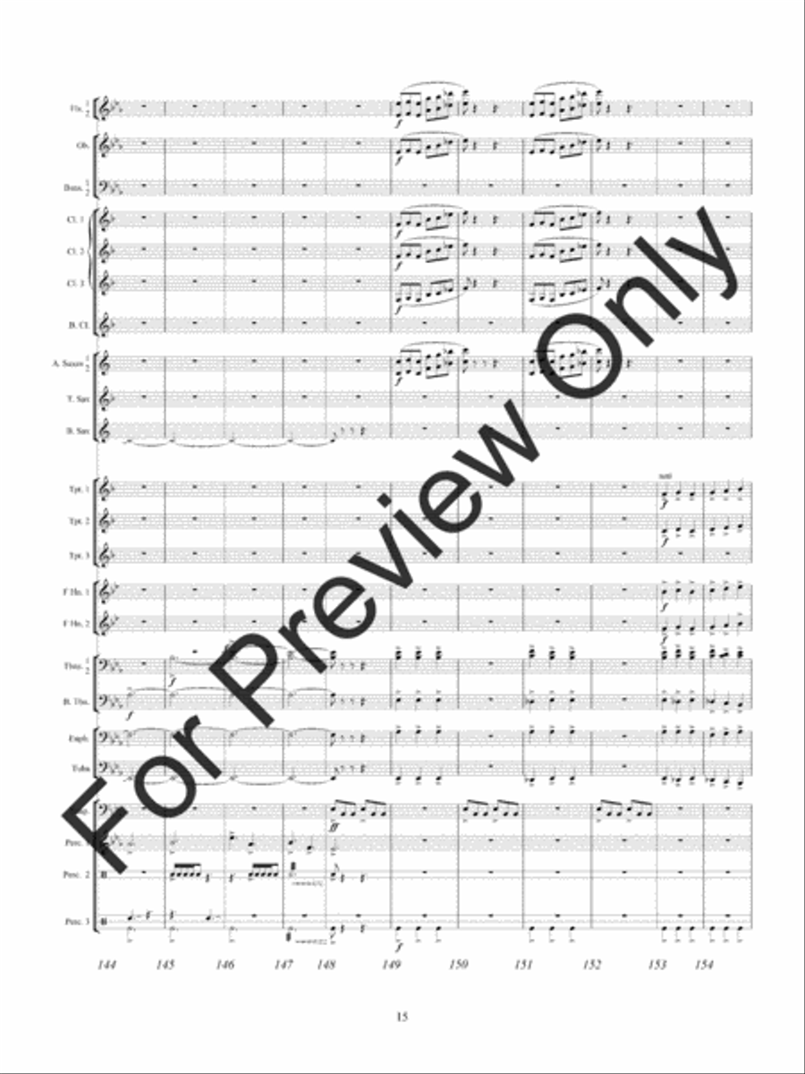 American Hymn Tune Sketches Concert Band scores gallery preview page 18