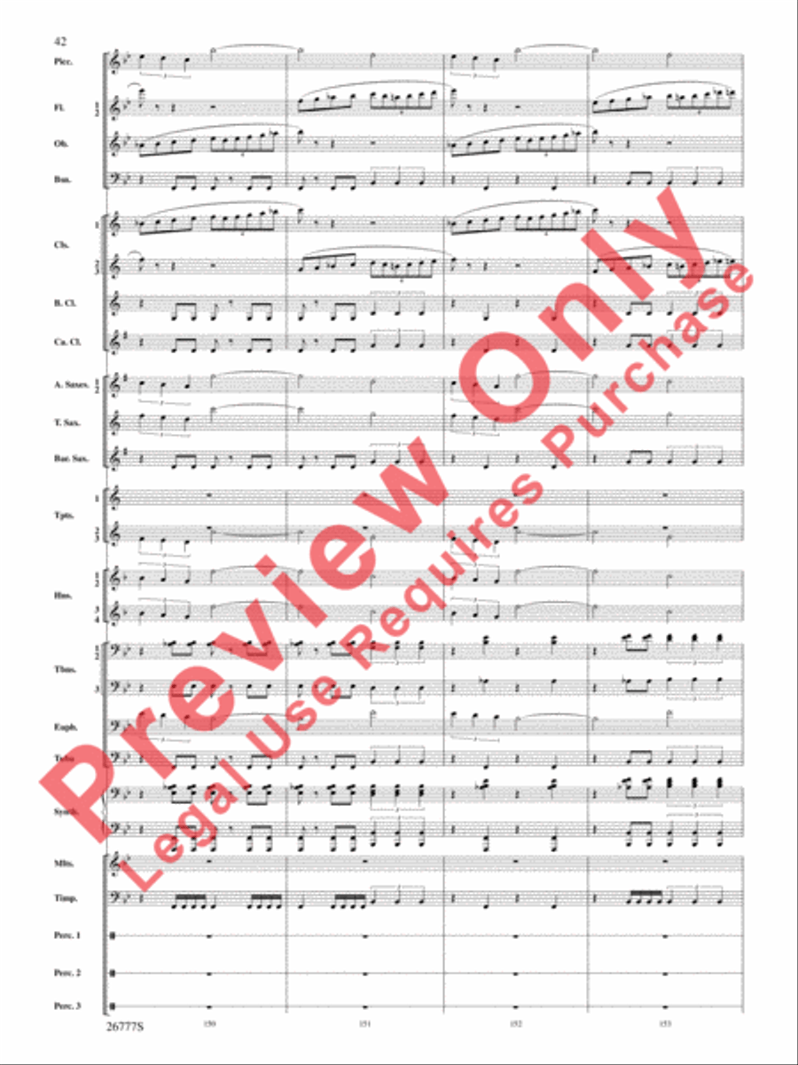 Soaring with John Williams Concert Band scores gallery preview page 43