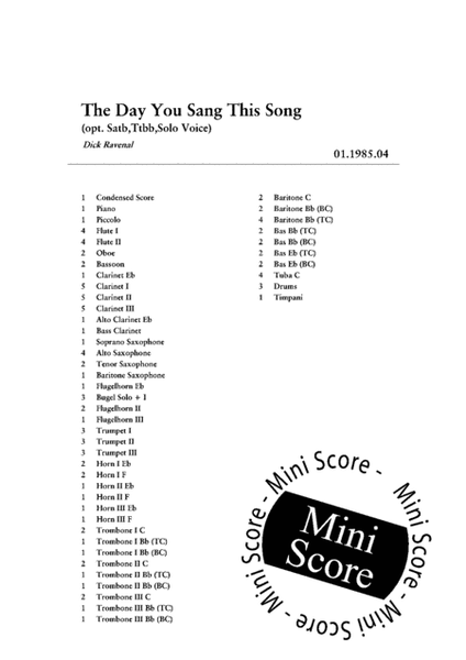 The Day You Sang This Song image number null