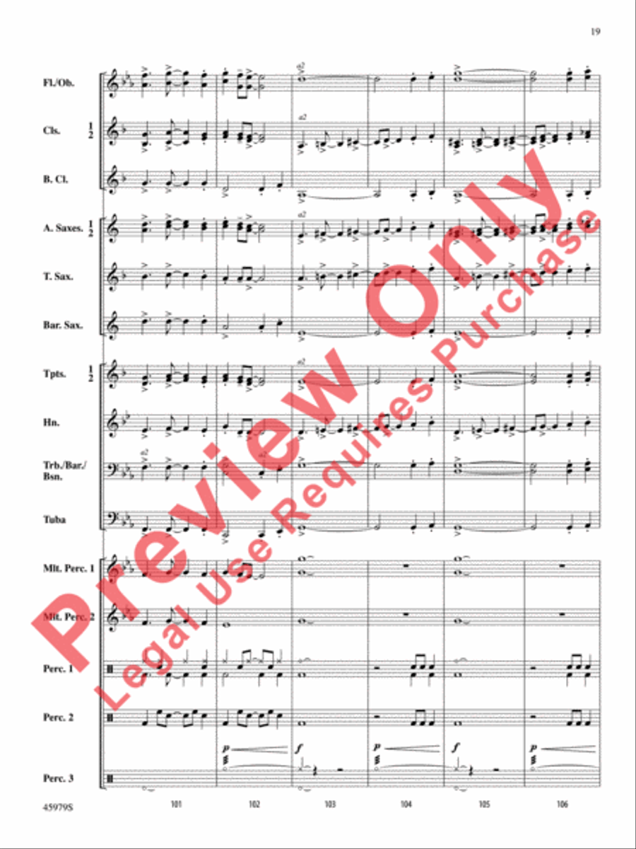 Ring, Ring, Ring! Ring, Ring, Ring! Concert Band scores gallery preview page 20