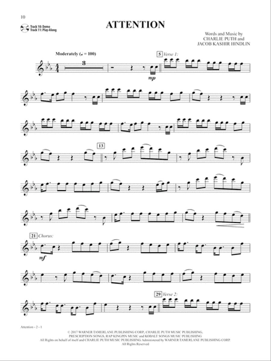 Pop & Country Instrumental Solos Flute Flute Solo scores gallery preview page 11