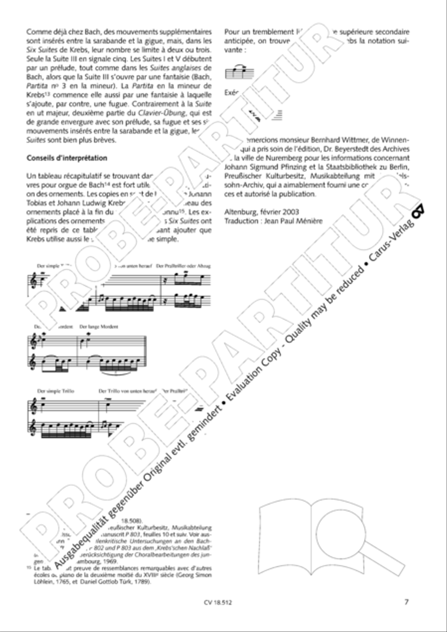 Six Suites Six Suites Harpsichord scores gallery preview page 8