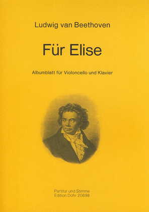 Book cover for Für Elise -Albumblatt für Violoncello und Klavier-