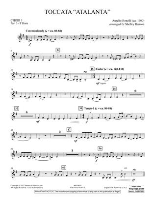 Toccata ("Atalanta") - Choir 1-Pt 3-F Horn