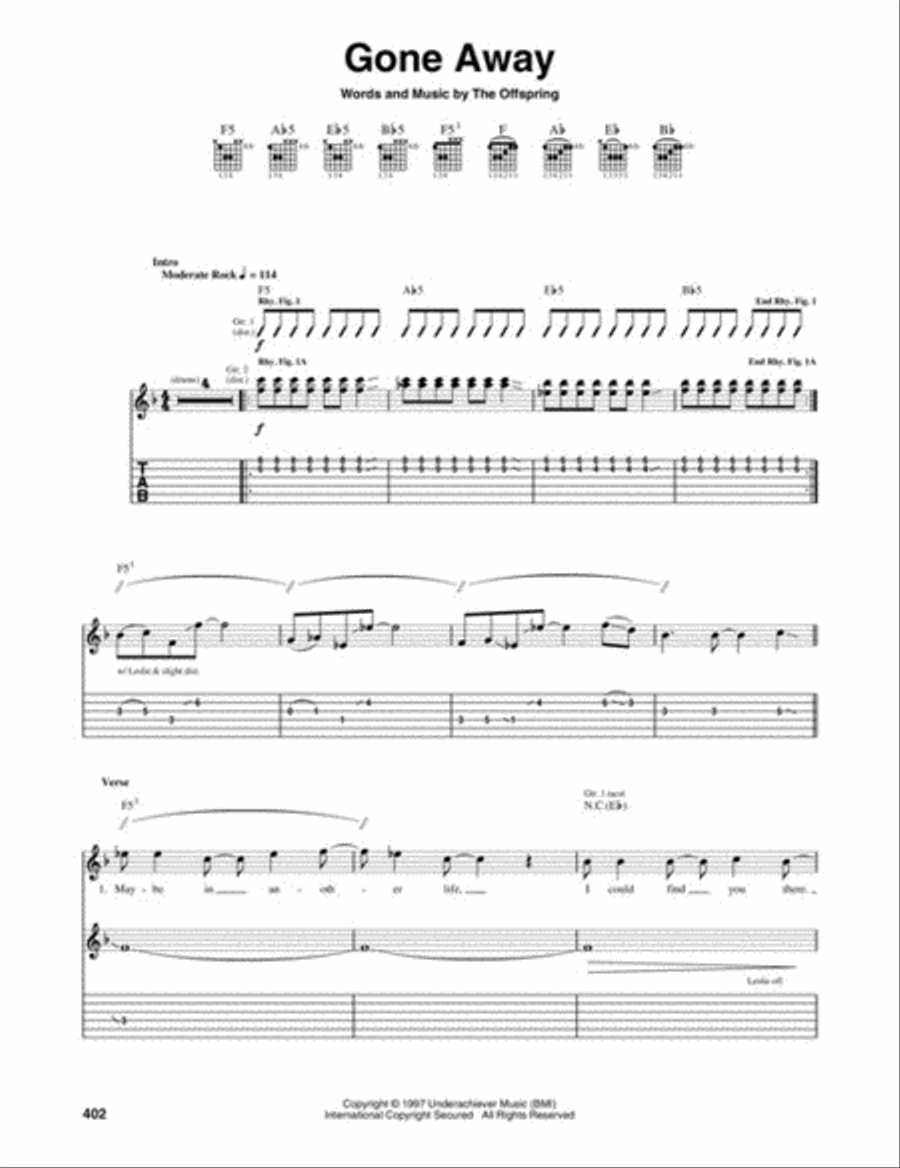 Guitar Tab White Pages Volume 3 Electric Guitar scores gallery preview page 7