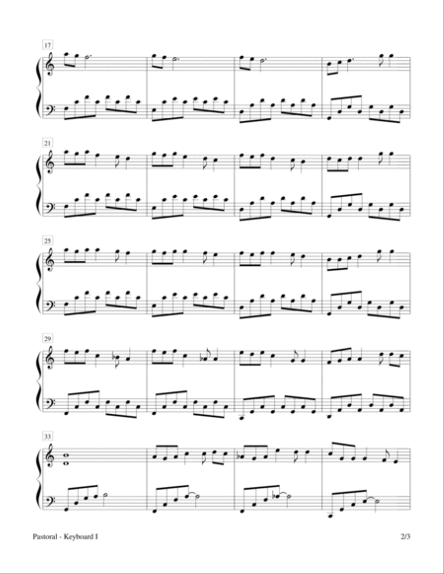 Sounds of Creation - Pastoral (Keyboard Duet; 2 Pianos, 4 Hands) 2 Pianos, 4-Hands scores gallery preview page 2
