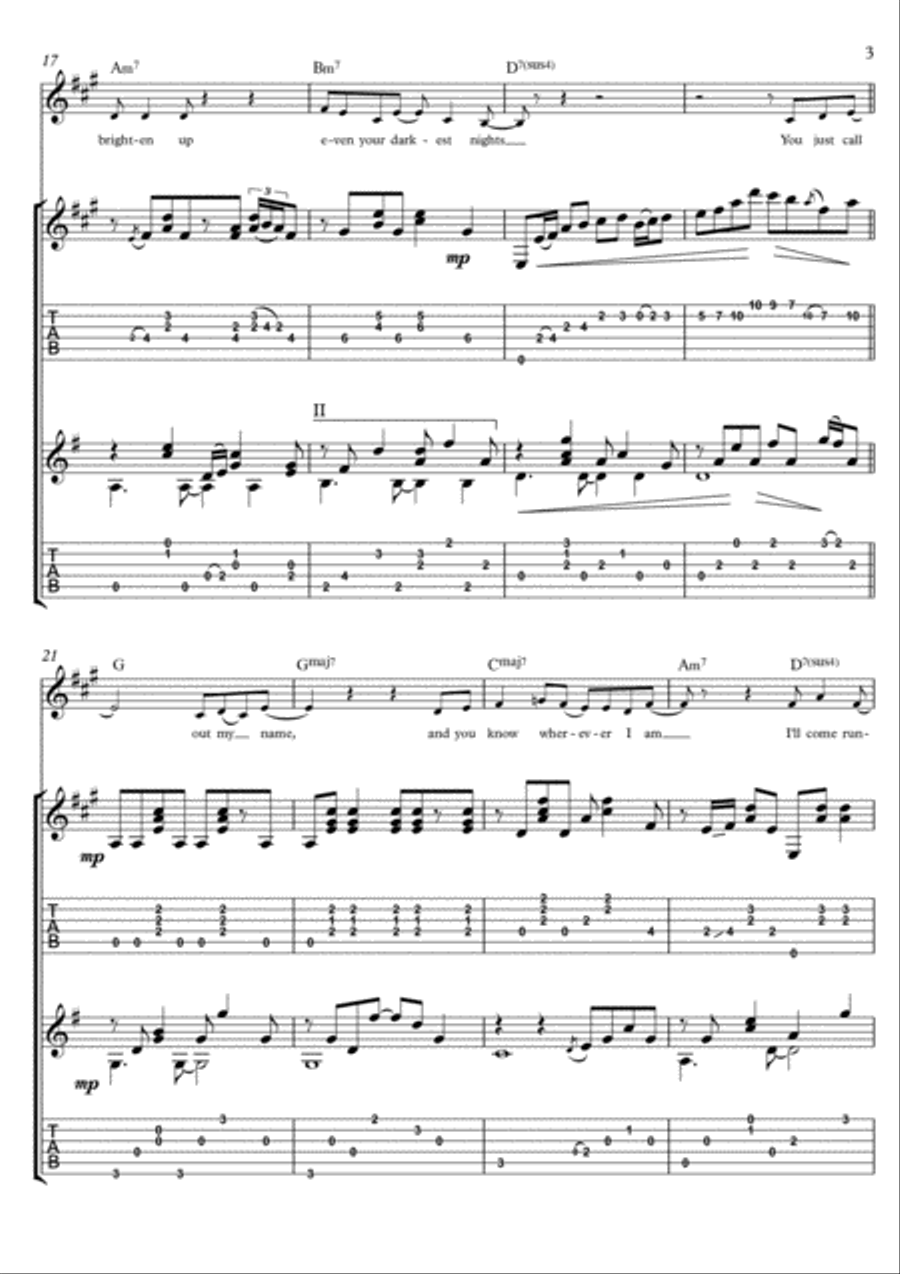 You've Got A Friend Electric Guitar scores gallery preview page 3