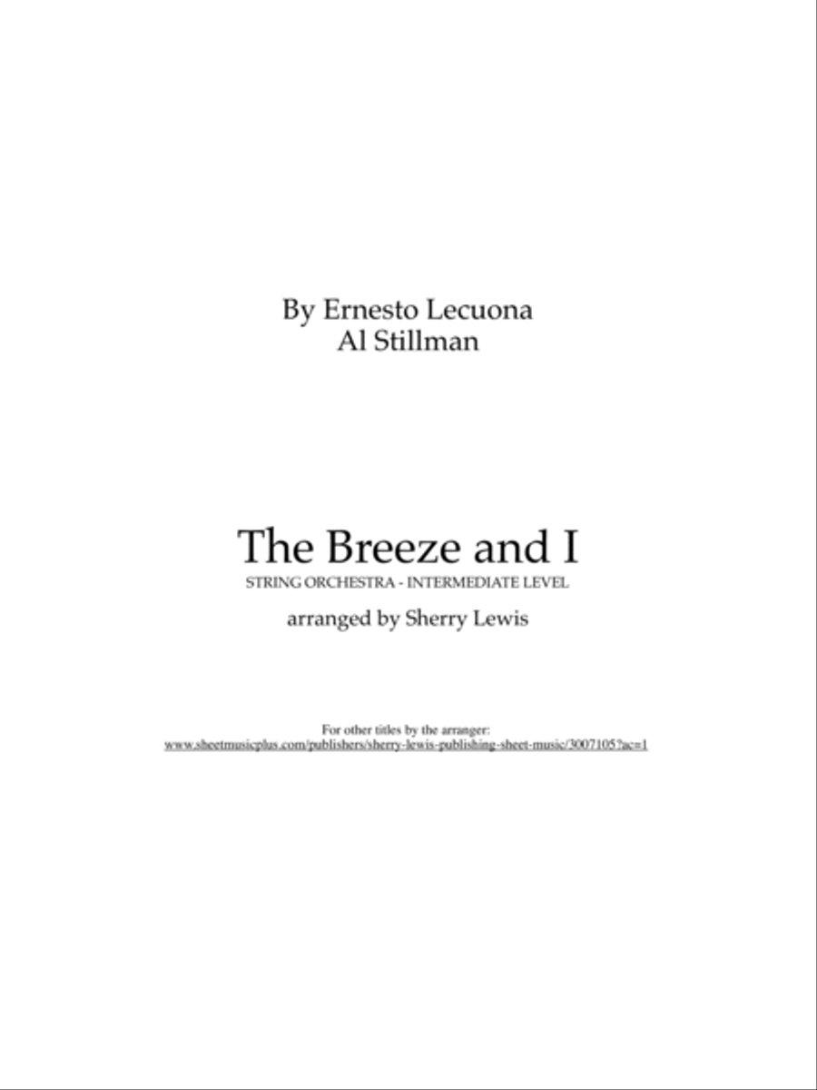 The Breeze And I String Quintet scores gallery preview page 2