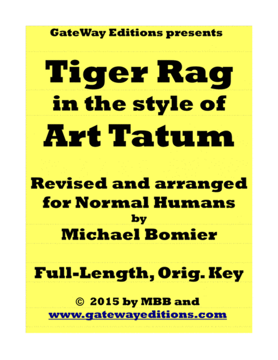Tiger Rag, ala' Art Tatum, for Normal Humans image number null
