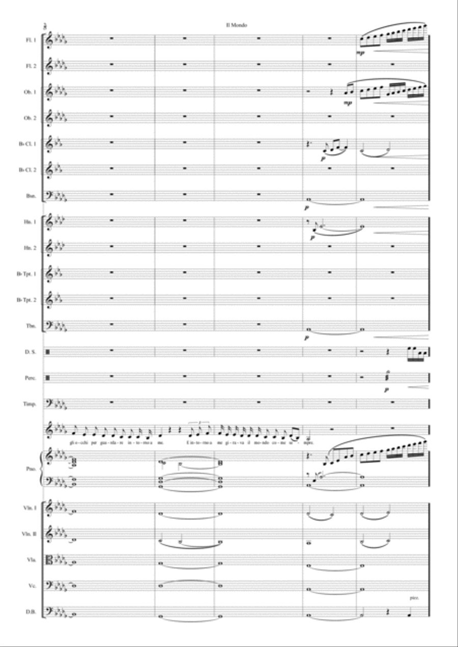 Il Mondo Full Orchestra scores gallery preview page 3