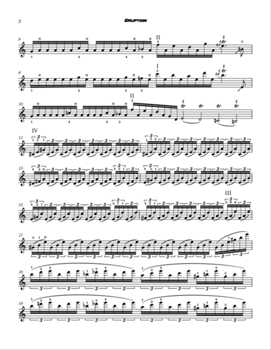 Eruption Violin Solo scores gallery preview page 2