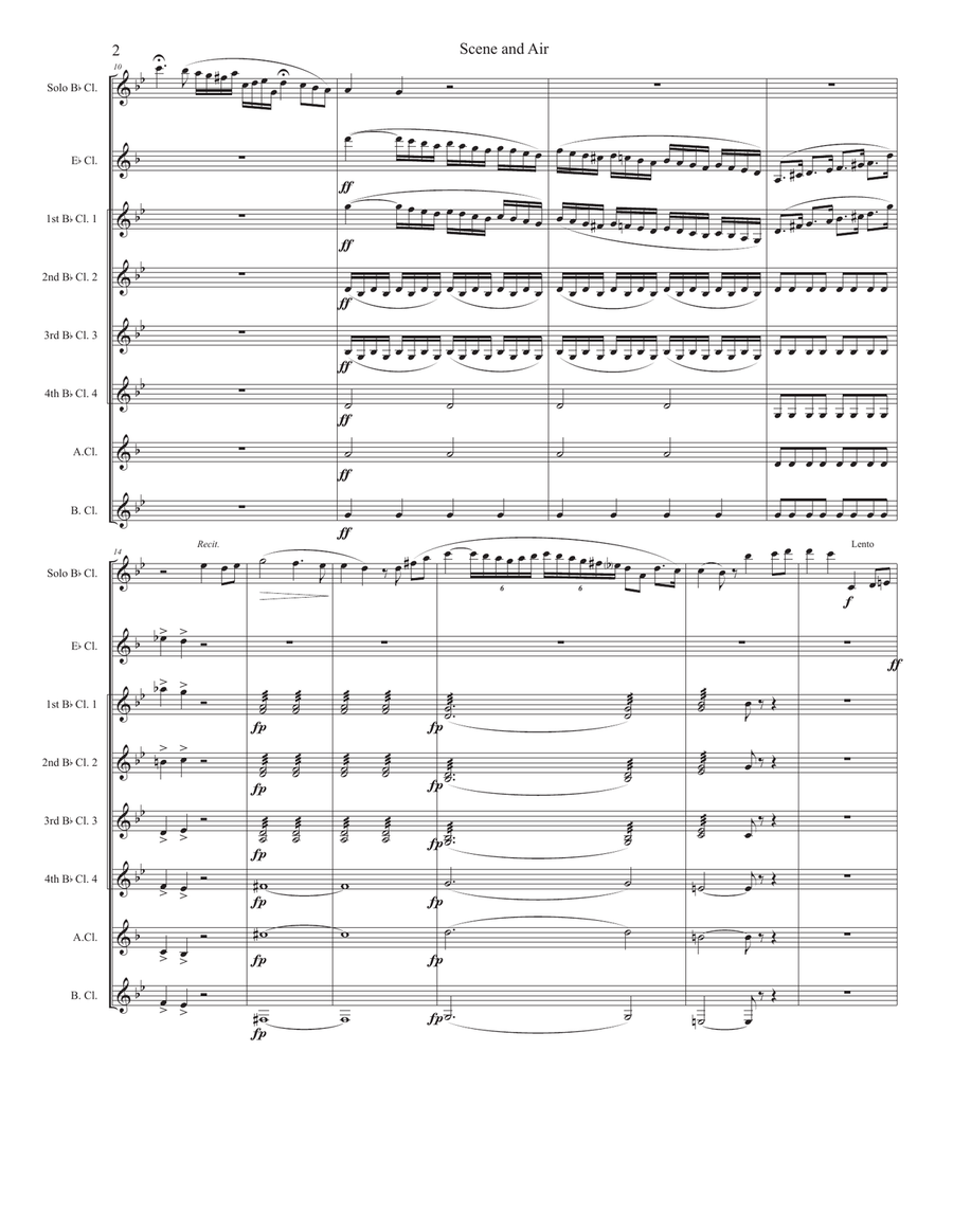 Scene and Air Luisa di Montfort Small Ensemble scores gallery preview page 2