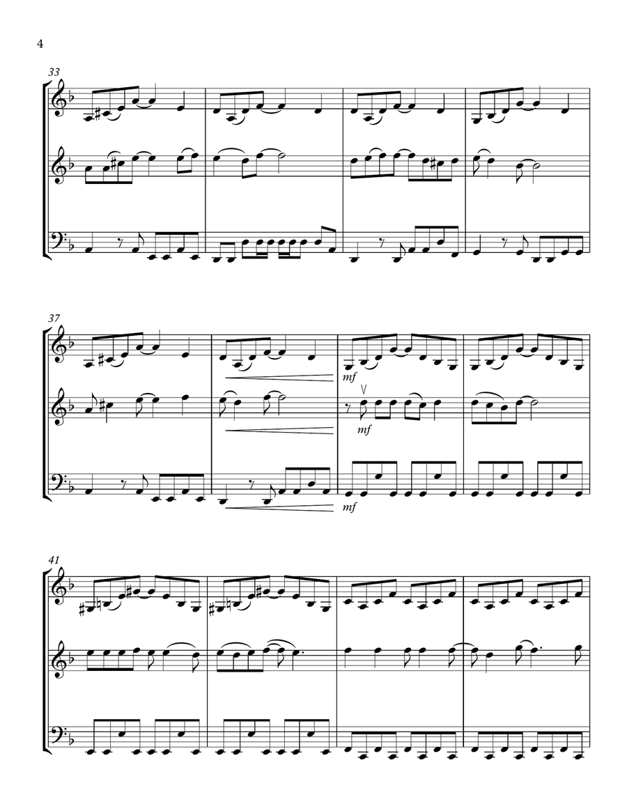 You Know I'm No Good String Trio scores gallery preview page 4