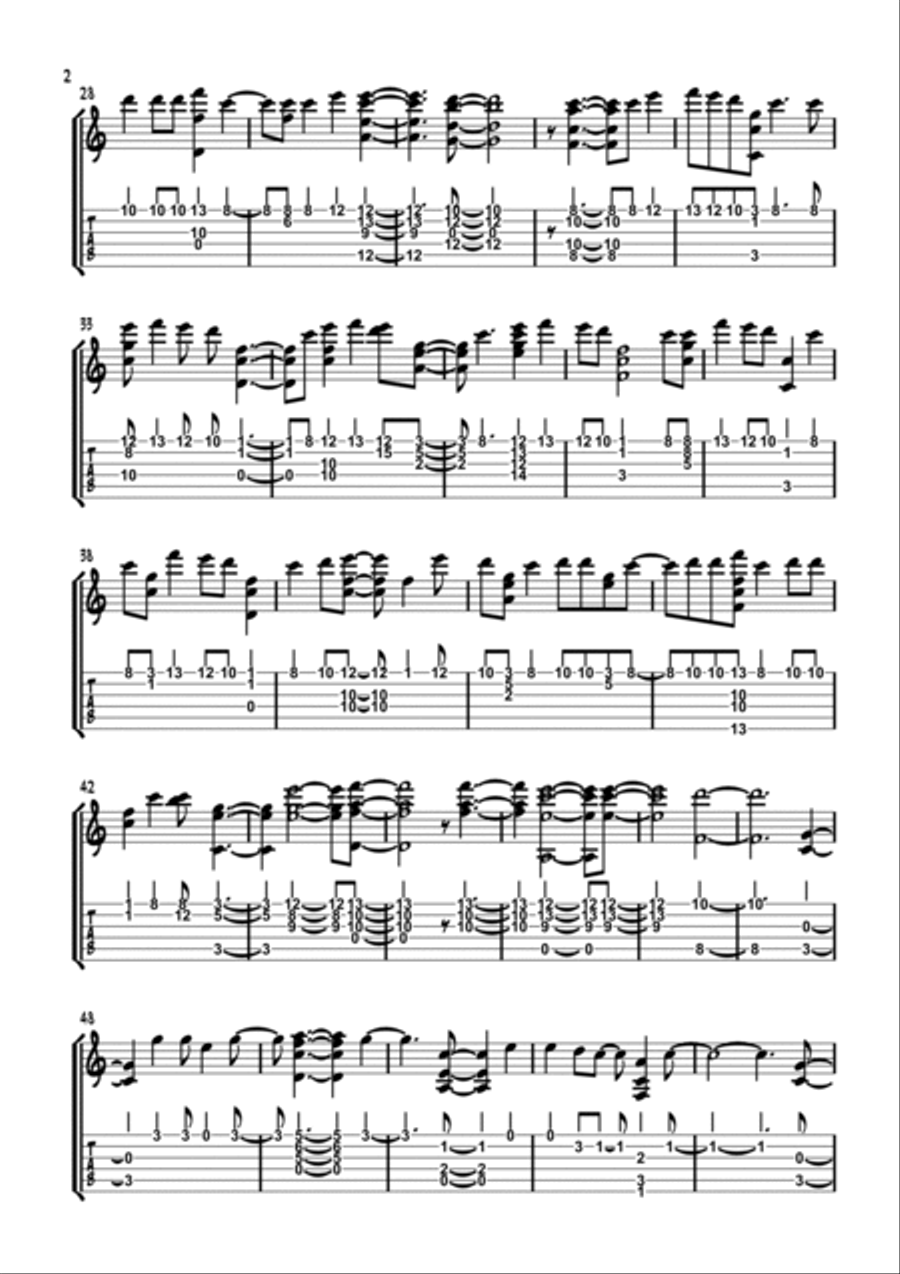 Run To The Father Guitar Tablature scores gallery preview page 2