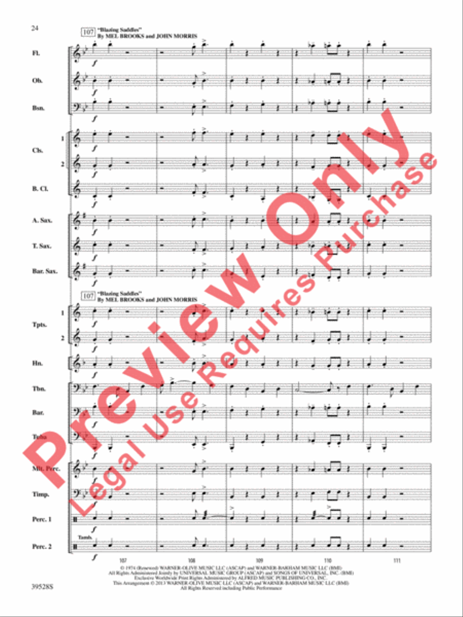 Blazing Bones of the West! Concert Band scores gallery preview page 25