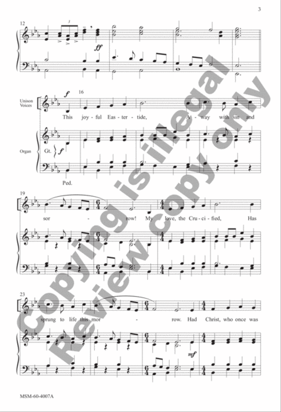 This Joyful Eastertide (Choral Score) image number null