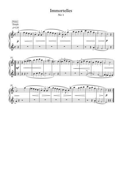 Piano duets 4 hands Play-along  image number null