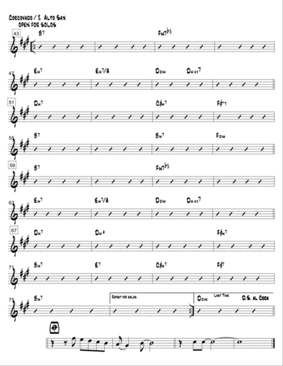 Quiet Nights Of Quiet Stars (Corcovado) Jazz Ensemble scores gallery preview page 3