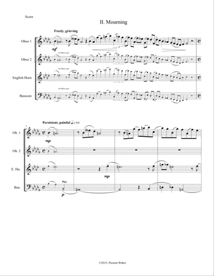 Five Church Atmospheres Five Church Atmospheres Woodwind Quartet scores gallery preview page 5