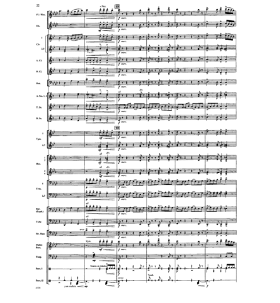 Where the River Flows Where the River Flows Concert Band scores gallery preview page 21
