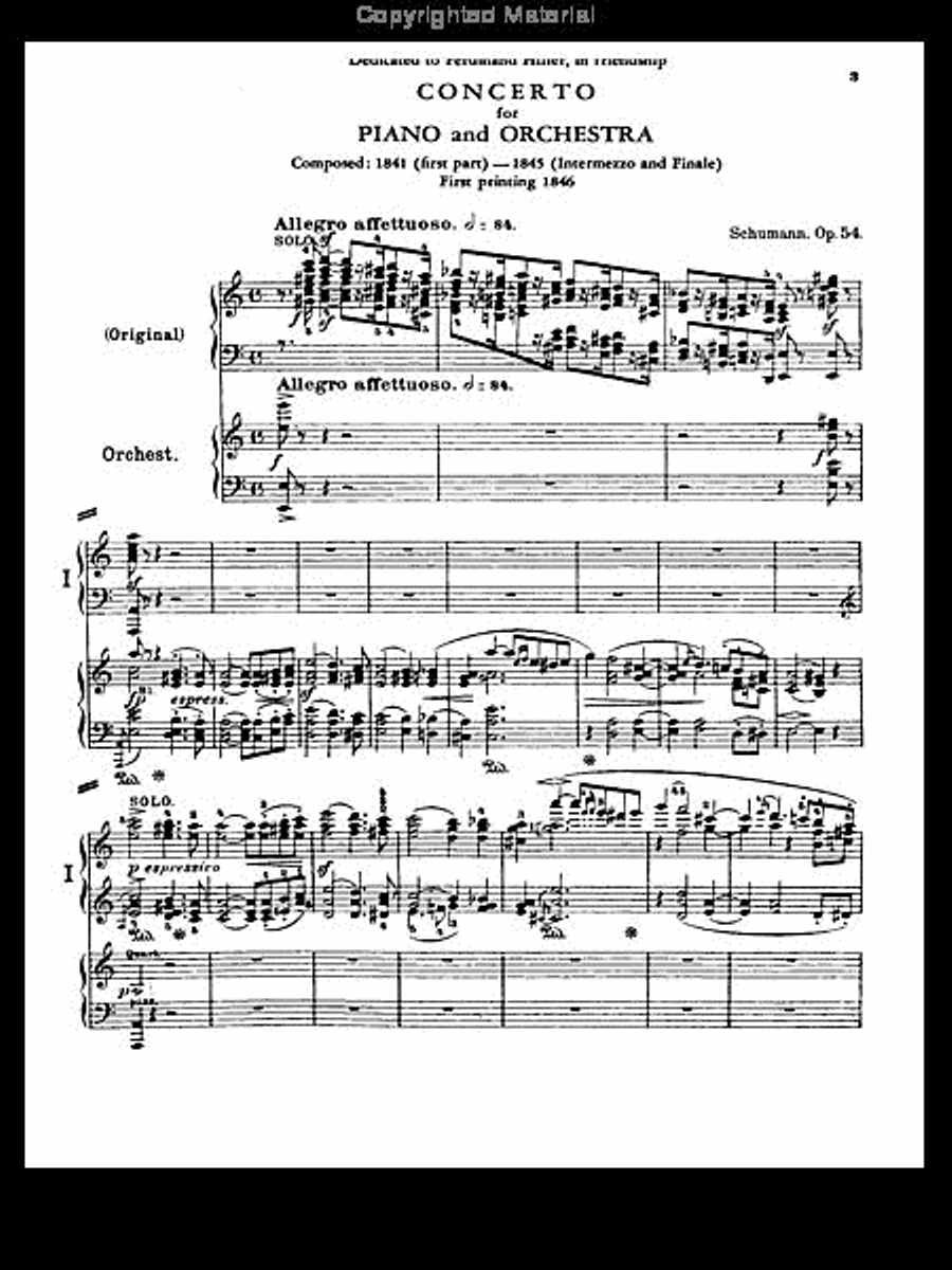 Piano Concerto in A Minor, Op. 54 Small Ensemble scores gallery preview page 4