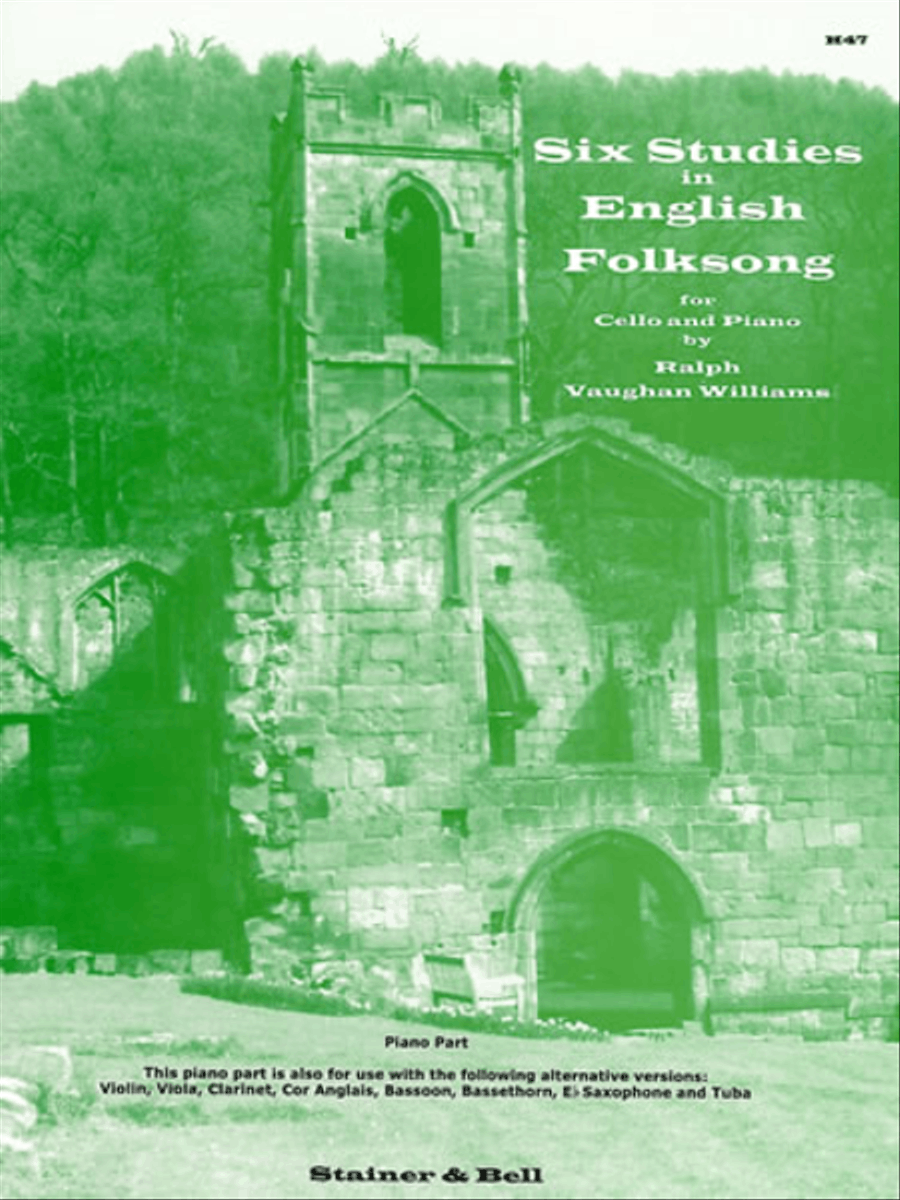 Six Studies in English Folk Song. Piano Accompaniment Piano Accompaniment scores gallery preview page 1