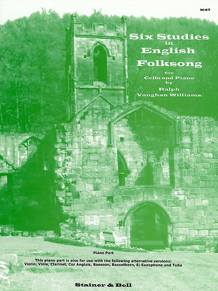 Book cover for Six Studies in English Folk Song. Piano Accompaniment
