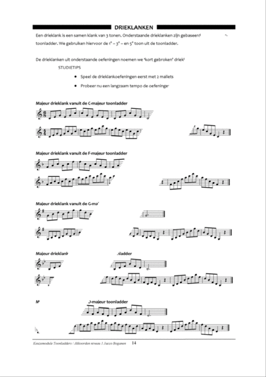 Percussion Modular: Toonladders / Akkoorden 1 Percussion scores gallery preview page 16