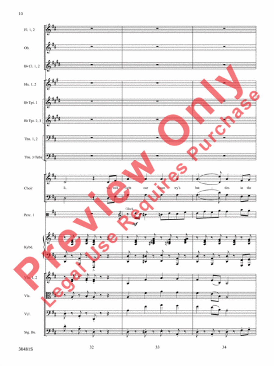 A Tribute to the Armed Services (A Medley) Choir scores gallery preview page 11