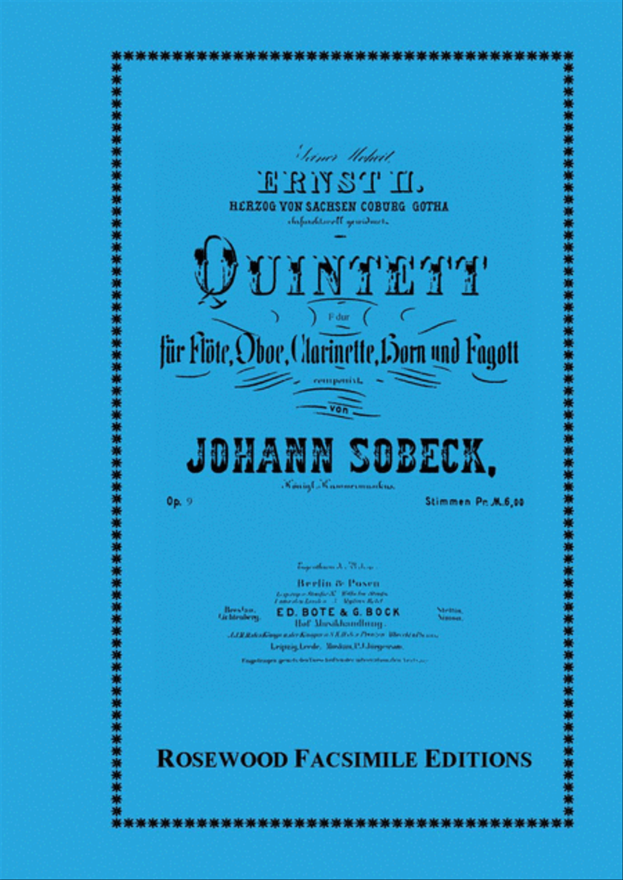 Wind Quintet in F, Op. 9 Woodwind Quintet scores gallery preview page 1