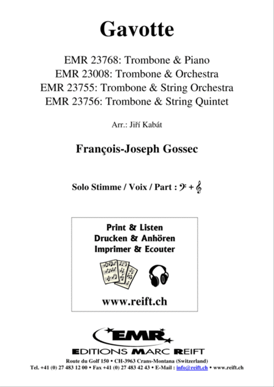 Gavotte Piano Accompaniment scores gallery preview page 2