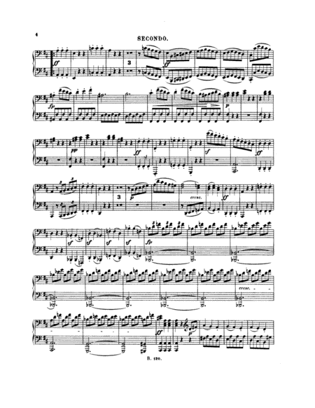 piano sonate for four hands