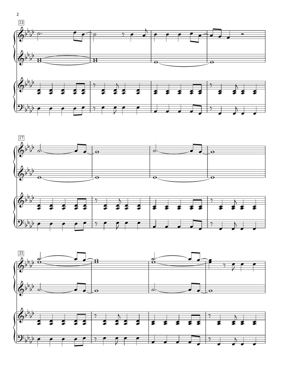 Viva La Vida 1 Piano, 4-Hands scores gallery preview page 2