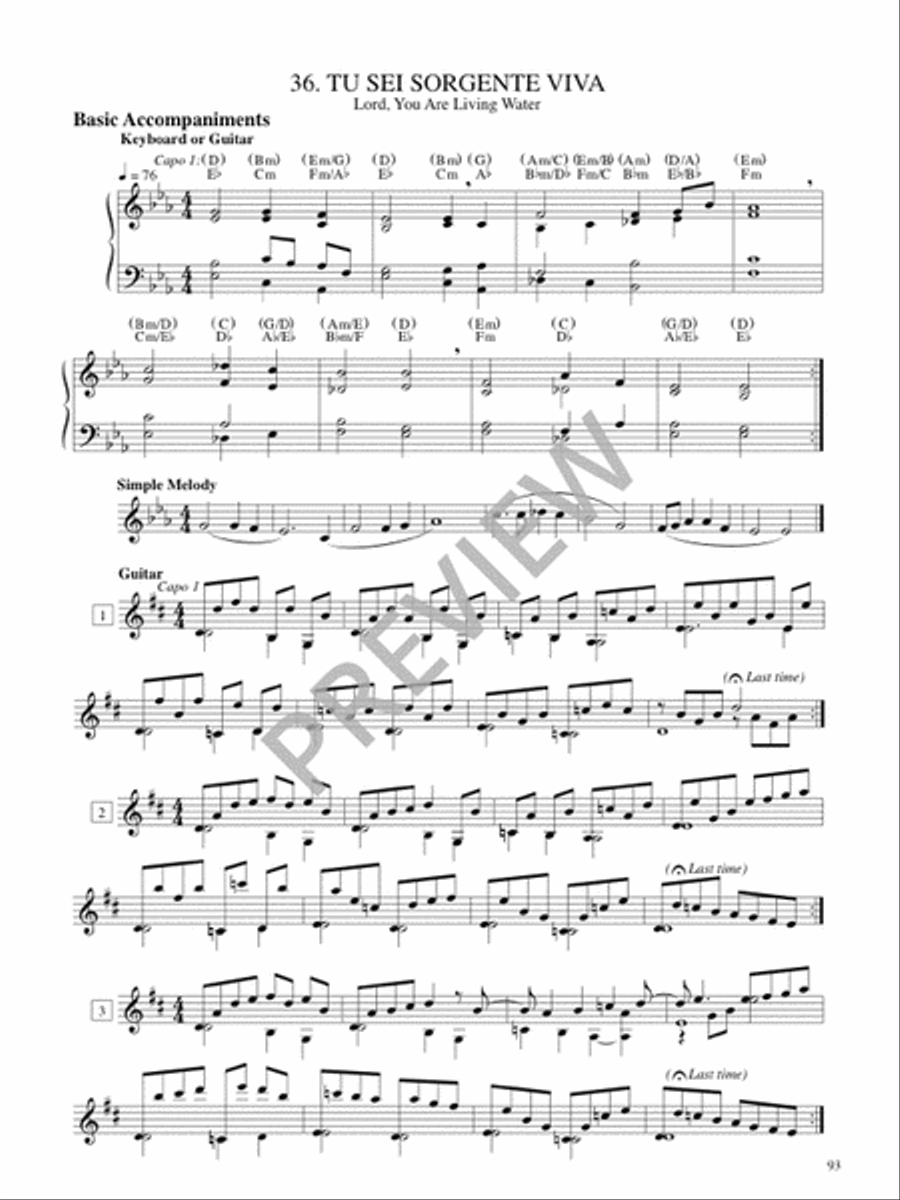 Christe Lux mundi - Instrument edition Guitar scores gallery preview page 95