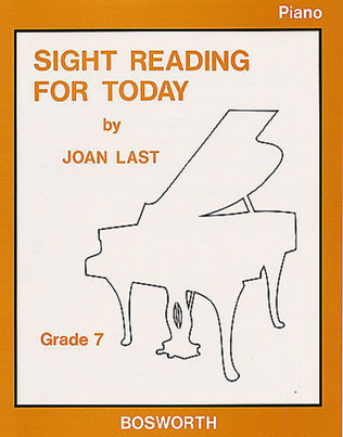 Book cover for Sight Reading For Today: Piano Grade 7