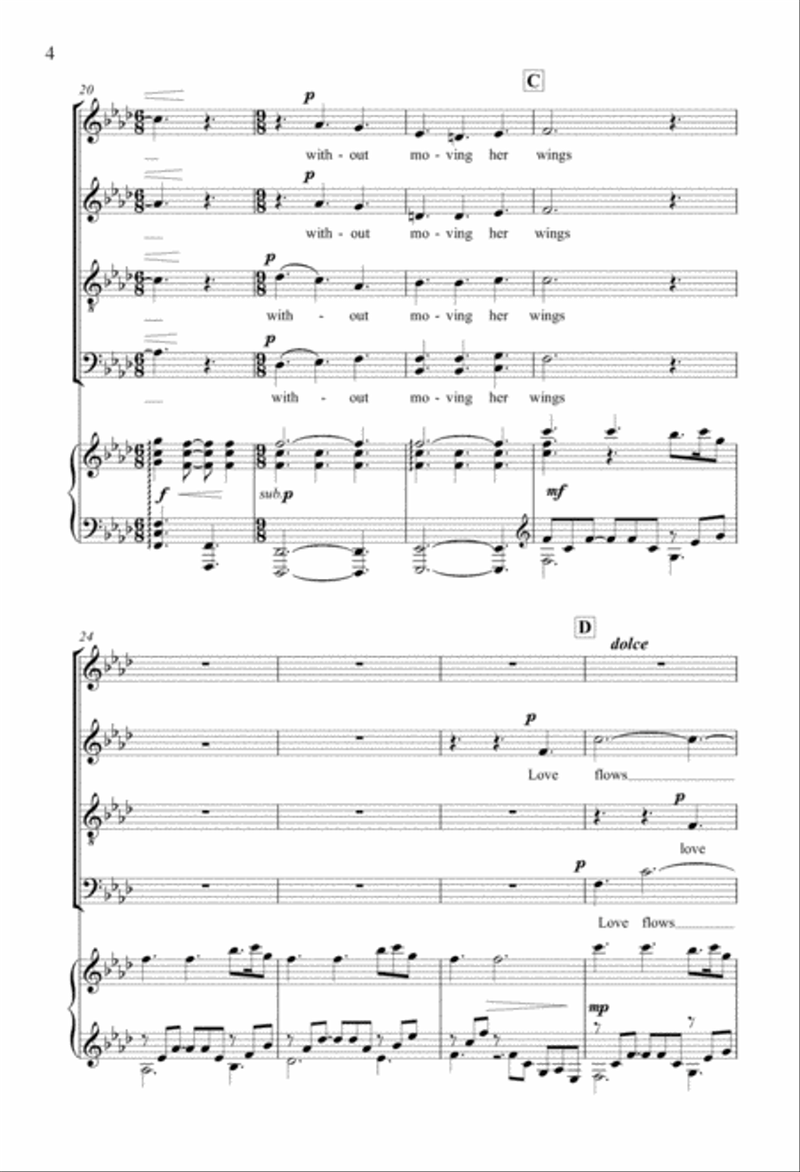 Touched In Love 4-Part scores gallery preview page 3