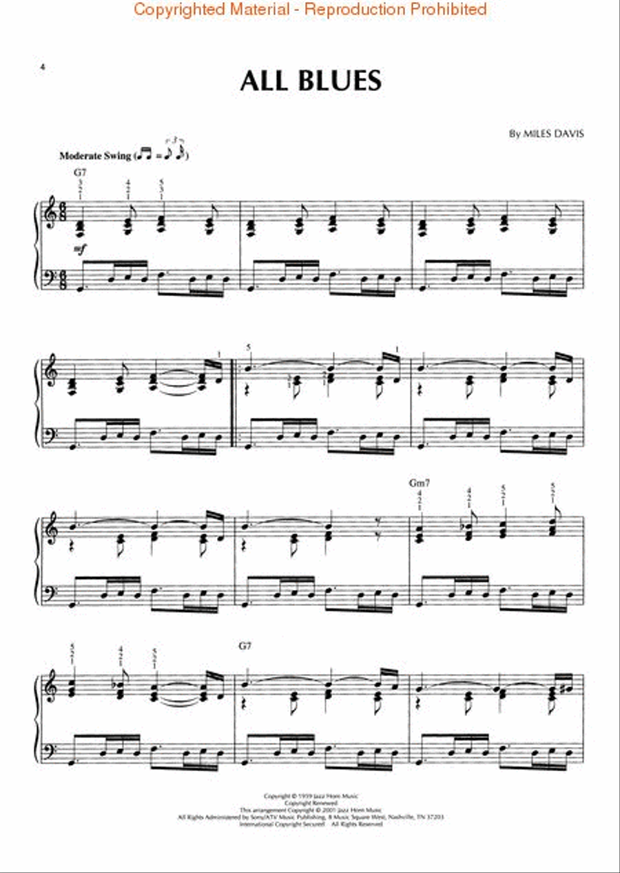 Miles Davis – 2nd Edition Piano Solo scores gallery preview page 2