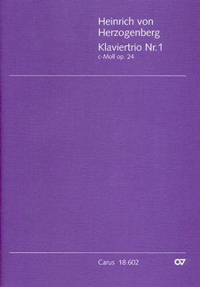 Book cover for Piano Trio No. 1 in C minor