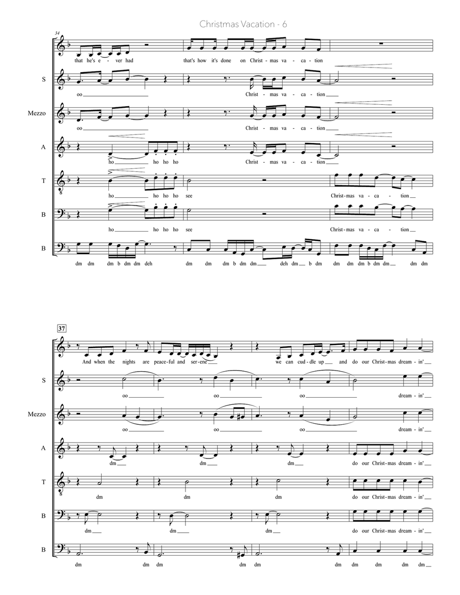 Christmas Vacation Divisi scores gallery preview page 6