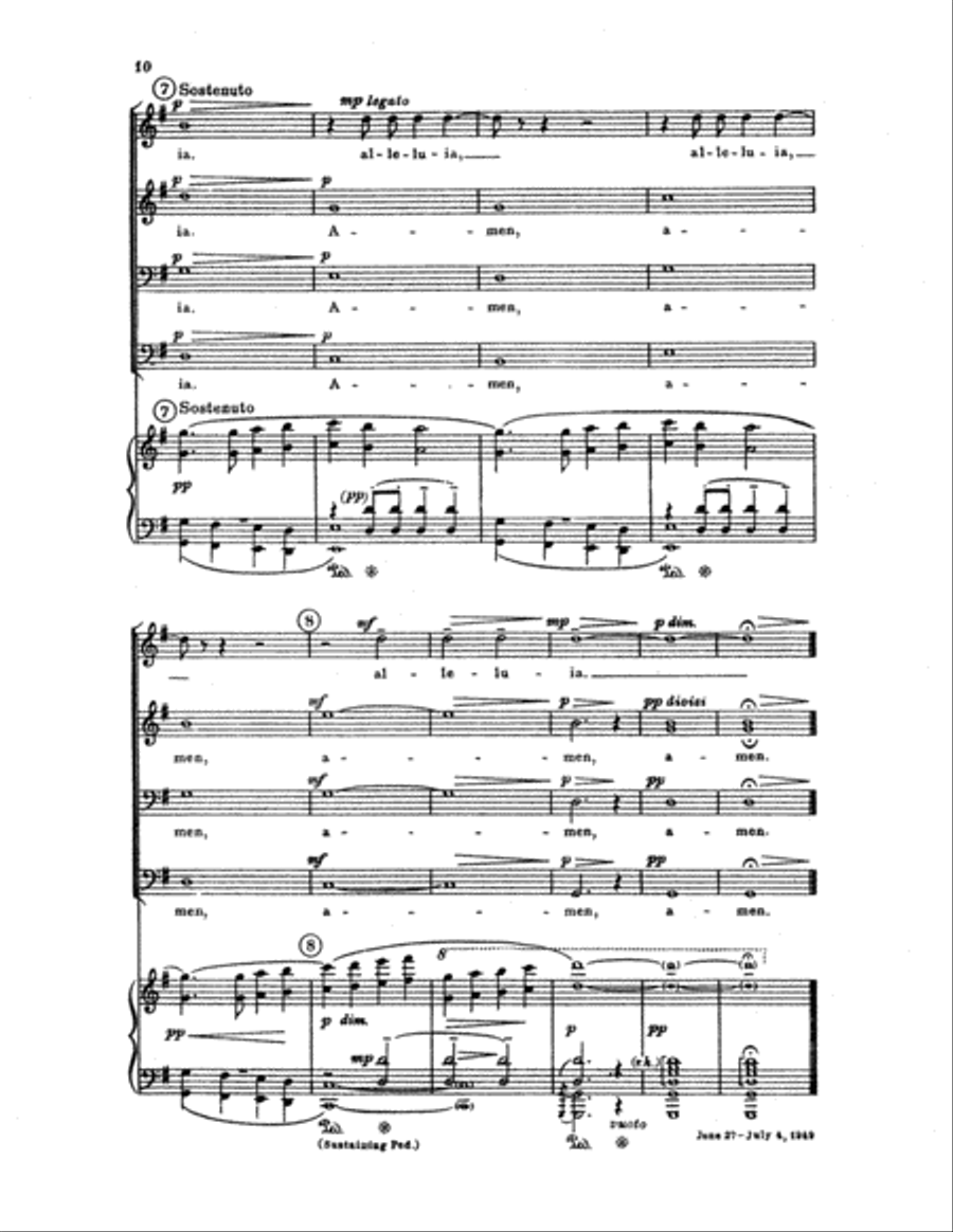 The Last Words of David (Choral Score) TTBB scores gallery preview page 6
