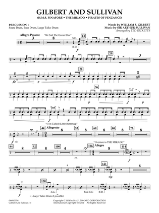 Gilbert And Sullivan (arr. Ted Ricketts) - Percussion 2