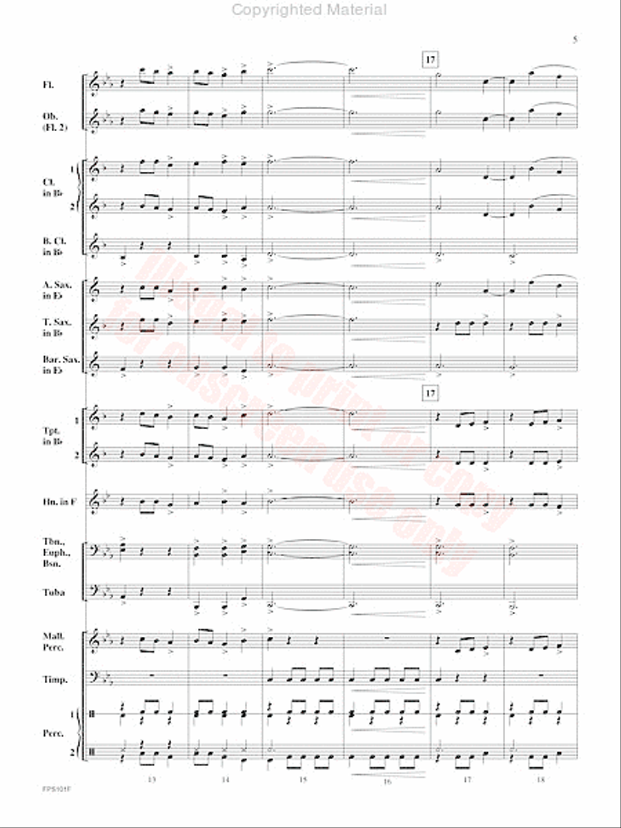 Adversary Adversary Concert Band scores gallery preview page 6