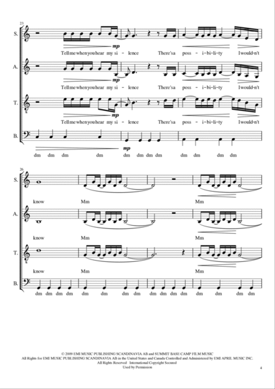 Possibility 4-Part scores gallery preview page 4