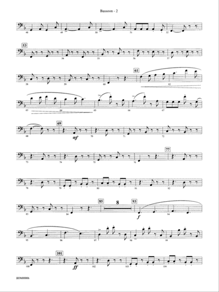 Children's March: Bassoon Concert Band scores gallery preview page 2