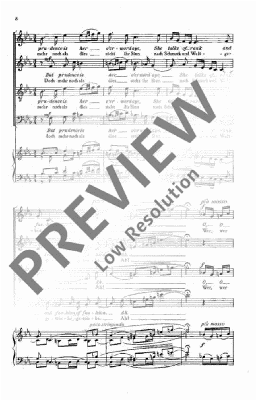Four Songs from the British Isles 4-Part scores gallery preview page 8