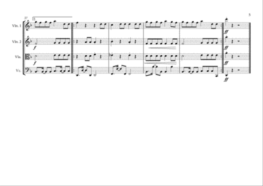 Juice Juice String Quartet scores gallery preview page 5