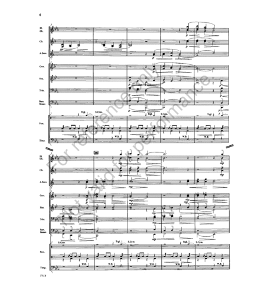 Big Sur Overture Concert Band scores gallery preview page 5