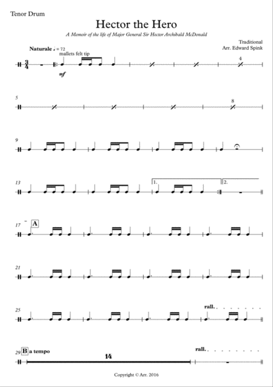 Hector the Hero Piano, Vocal, Guitar scores gallery preview page 5