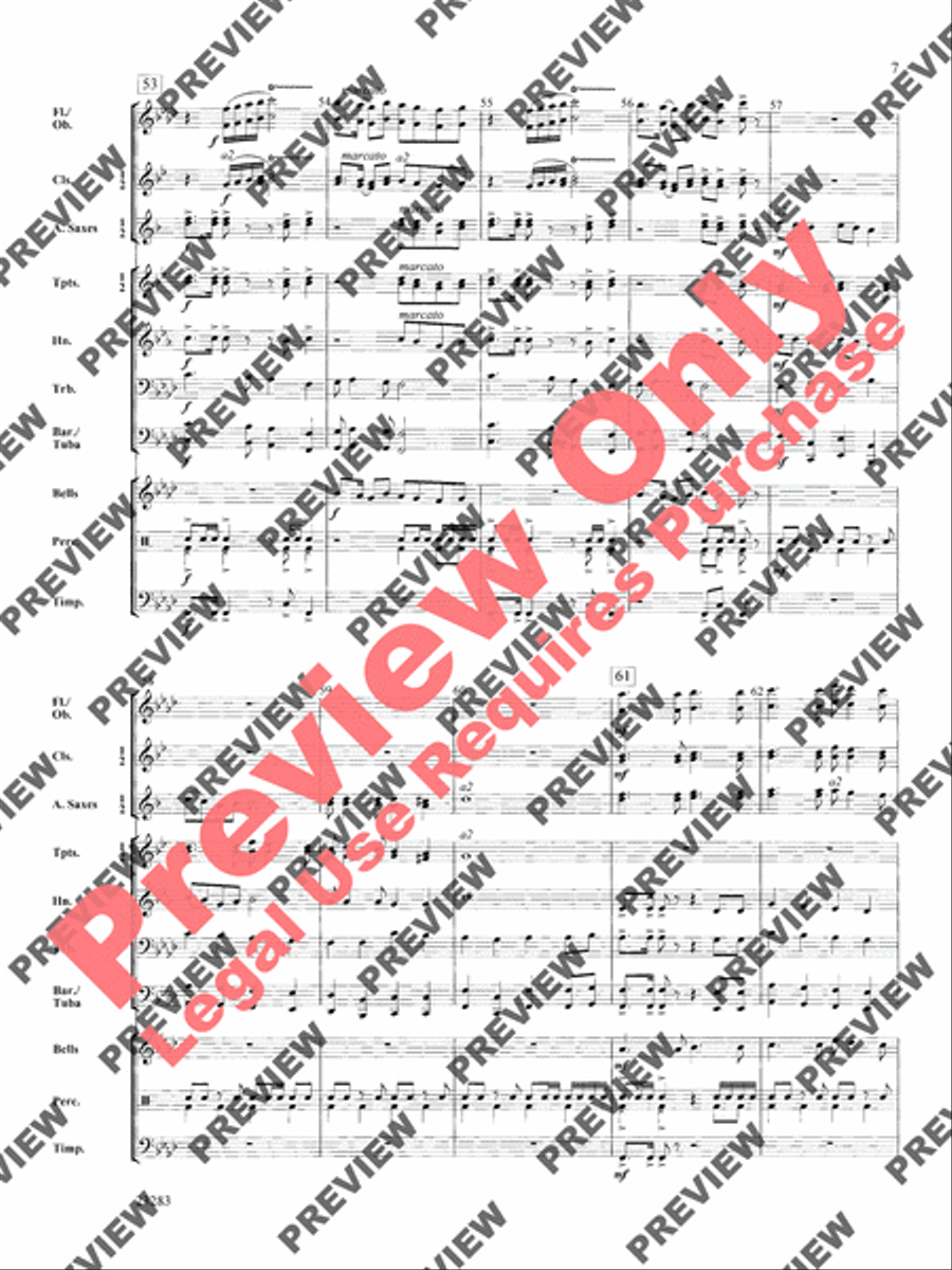 Three Kings' March Concert Band scores gallery preview page 8